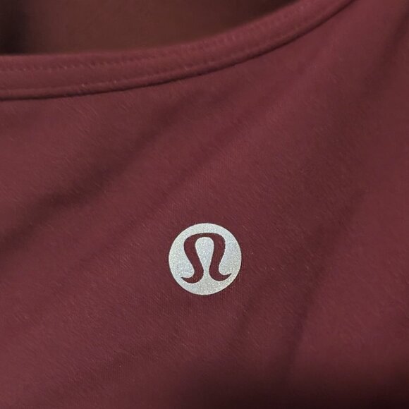 Lululemon All Powered Up Sports Bra, Red Merlot, 40DD - Picture 5 of 6